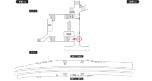 小田急　東海大学前駅／／№1610駅看板・駅広告、位置図