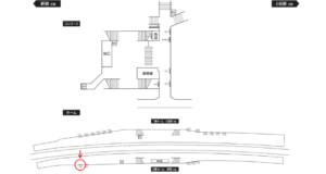 小田急　東海大学前駅／／№1720駅看板・駅広告、位置図