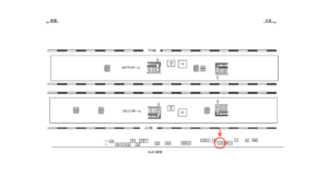JR／武蔵浦和駅／上り線側／№13駅看板・駅広告、位置図
