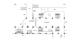 JR／武蔵浦和駅／本屋改札外／№18駅看板・駅広告、位置図