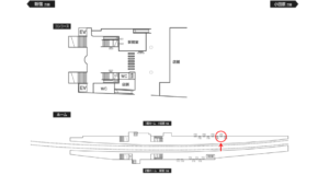 小田急　渋沢駅／／№1707駅看板・駅広告、位置図