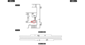小田急　開成駅／／№1710駅看板・駅広告、位置図