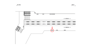 JR／武蔵浦和駅／武蔵野線ホーム／№101駅看板・駅広告、位置図