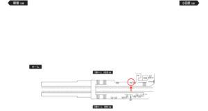 小田急　栢山駅／／№1701駅看板・駅広告、位置図