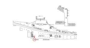 京急／品川駅／／№42007駅看板・駅広告、位置図