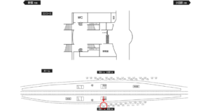 小田急　秦野駅／／№1203駅看板・駅広告、位置図