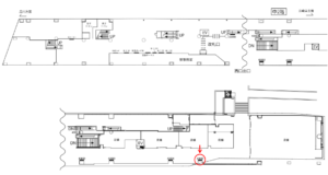 京急/京急蒲田駅//№43005駅看板・駅広告、位置図