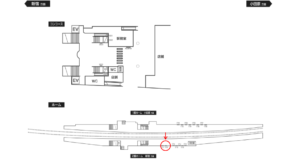 小田急　渋沢駅／／№1710駅看板・駅広告、位置図