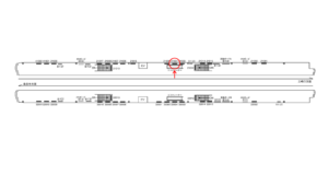 京急／青物横丁駅／／№21004駅看板・駅広告、位置図