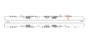 京急／青物横丁駅／／№21002駅看板・駅広告、位置図