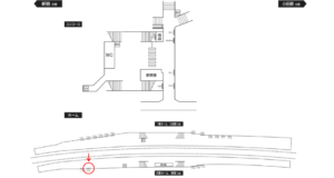小田急　東海大学前駅／／№1721駅看板・駅広告、位置図