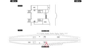 小田急　秦野駅／／№1205駅看板・駅広告、位置図