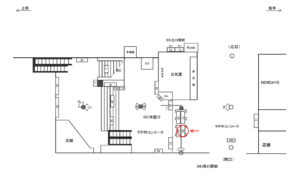 JR／亀有駅／本屋口／№50駅看板・駅広告、位置図
