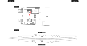 小田急　渋沢駅／／№3023駅看板・駅広告、位置図