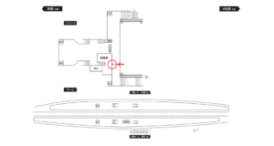 小田急　伊勢原駅／周辺案内図広告駅看板・駅広告、位置図