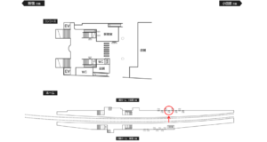 小田急　渋沢駅／／№1704駅看板・駅広告、位置図