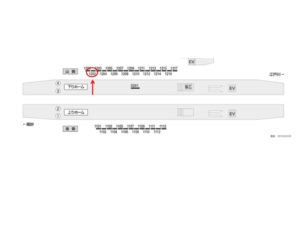 京成　小岩駅／／№1202駅看板・駅広告、位置図