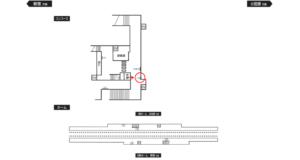 小田急　開成駅／／№1708駅看板・駅広告、位置図