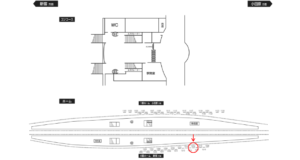 小田急　秦野駅／／№1216駅看板・駅広告、位置図