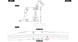 小田急　東海大学前駅／／№1726駅看板・駅広告、位置図