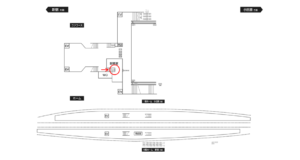 小田急　伊勢原駅／／№1623駅看板・駅広告、位置図