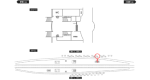 小田急　秦野駅／／№1118駅看板・駅広告、位置図