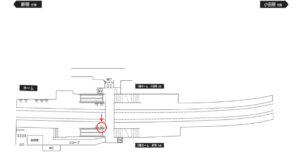 小田急　鶴巻温泉駅／／№1702駅看板・駅広告、位置図