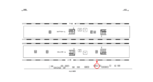 JR／武蔵浦和駅／上り線側／№5駅看板・駅広告、位置図