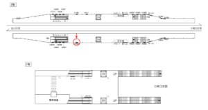 京急／雑色駅／／№42006駅看板・駅広告、位置図