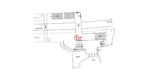 京急/北品川駅//№43003駅看板・駅広告、位置図