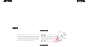 小田急　栢山駅／／№1708駅看板・駅広告、位置図
