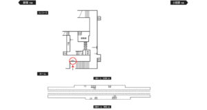 小田急　開成駅／／№2707駅看板・駅広告、位置図