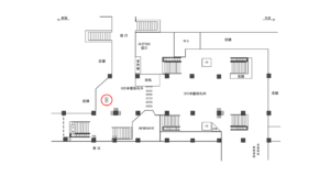 JR／武蔵浦和駅／本屋改札外／№15駅看板・駅広告、位置図