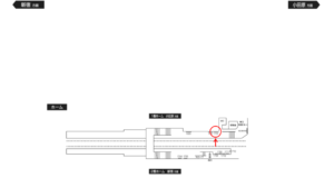 小田急　栢山駅／／№1702駅看板・駅広告、位置図