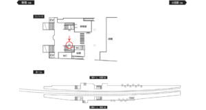 小田急　渋沢駅／／№3022駅看板・駅広告、位置図