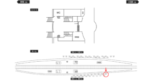 小田急　秦野駅／／№1220駅看板・駅広告、位置図