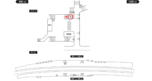 小田急　東海大学前駅／／№1604駅看板・駅広告、位置図