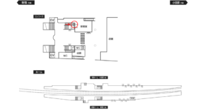 小田急　渋沢駅／／№1601駅看板・駅広告、位置図