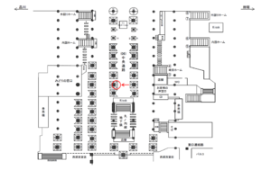 JR／池袋駅／中央通路／№101駅看板・駅広告、位置図