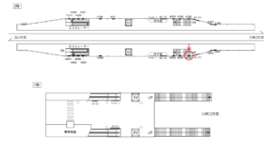京急／雑色駅／／№42003駅看板・駅広告、位置図