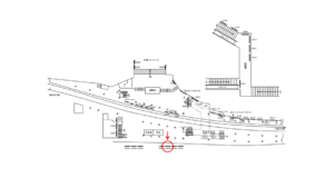 京急／品川駅／／№42003駅看板・駅広告、位置図
