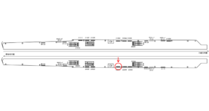 京急／立会川駅／／№22005駅看板・駅広告、位置図