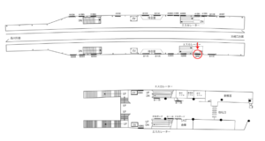 京急／大森町駅／／№42001駅看板・駅広告、位置図