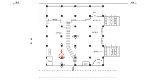 JR／浜松町駅／北口／№19駅看板・駅広告、位置図
