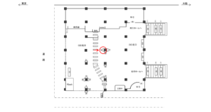JR／浜松町駅／北口／№38駅看板・駅広告、位置図