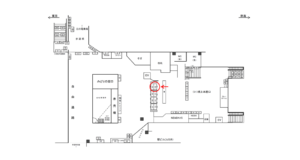 JR／藤沢駅／橋上本屋口／№100駅看板・駅広告、位置図