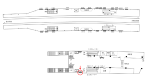 京急／大森町駅／／№43002駅看板・駅広告、位置図