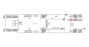 京急／立会川駅／／№23002駅看板・駅広告、位置図