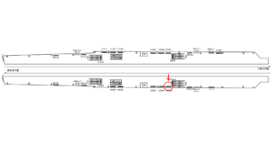 京急／立会川駅／／№22003駅看板・駅広告、位置図