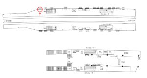 京急／大森町駅／／№41006駅看板・駅広告、位置図